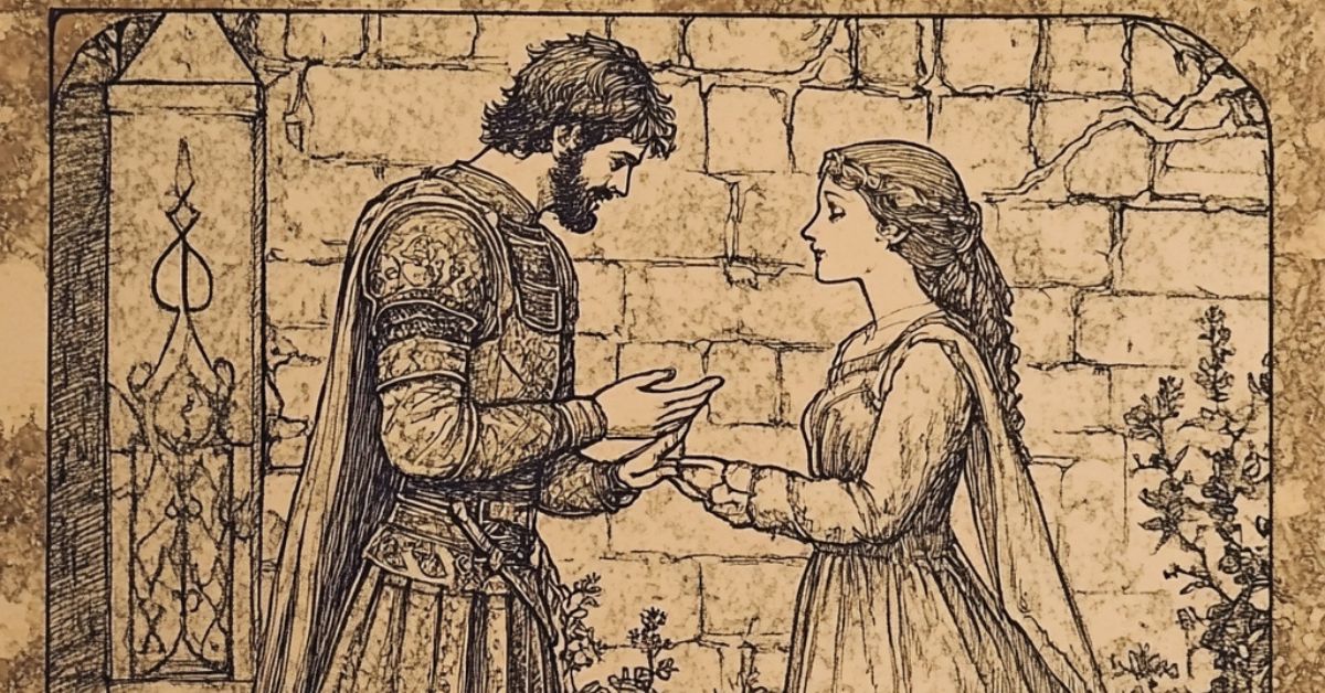 Grabado que muestra a Diego de Marcilla e Isabel de Segura