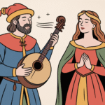 Tovador cantando en idioma provenzal a una mujer noble