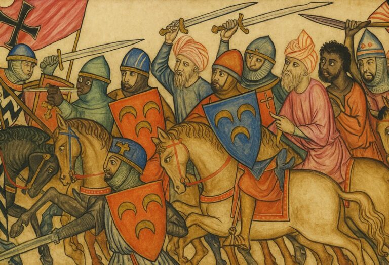 fresco que representa el asedio de Barbastro