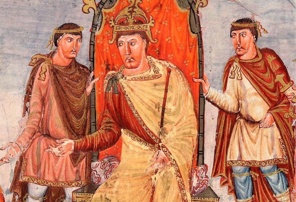 Representación de Carlos el Calvo en la Biblia de Vivian